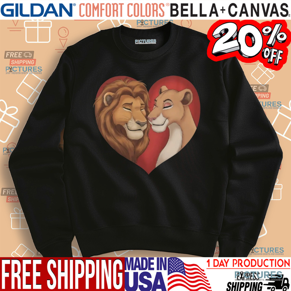 Lion Couple Love Art Shirt