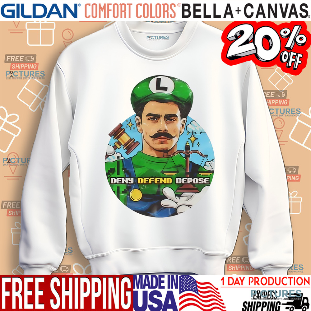 Luigi Mangione Mario Deny Defend Depose Shirt