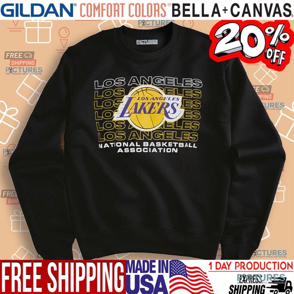 NBA Los Angeles Lakers Stacked Wordmark Shirt