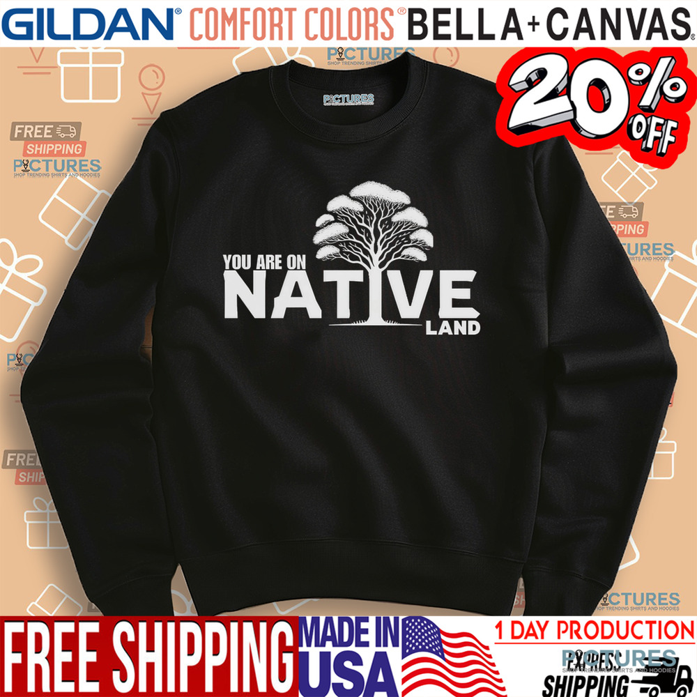 Native American You Are On Native Land Shirt