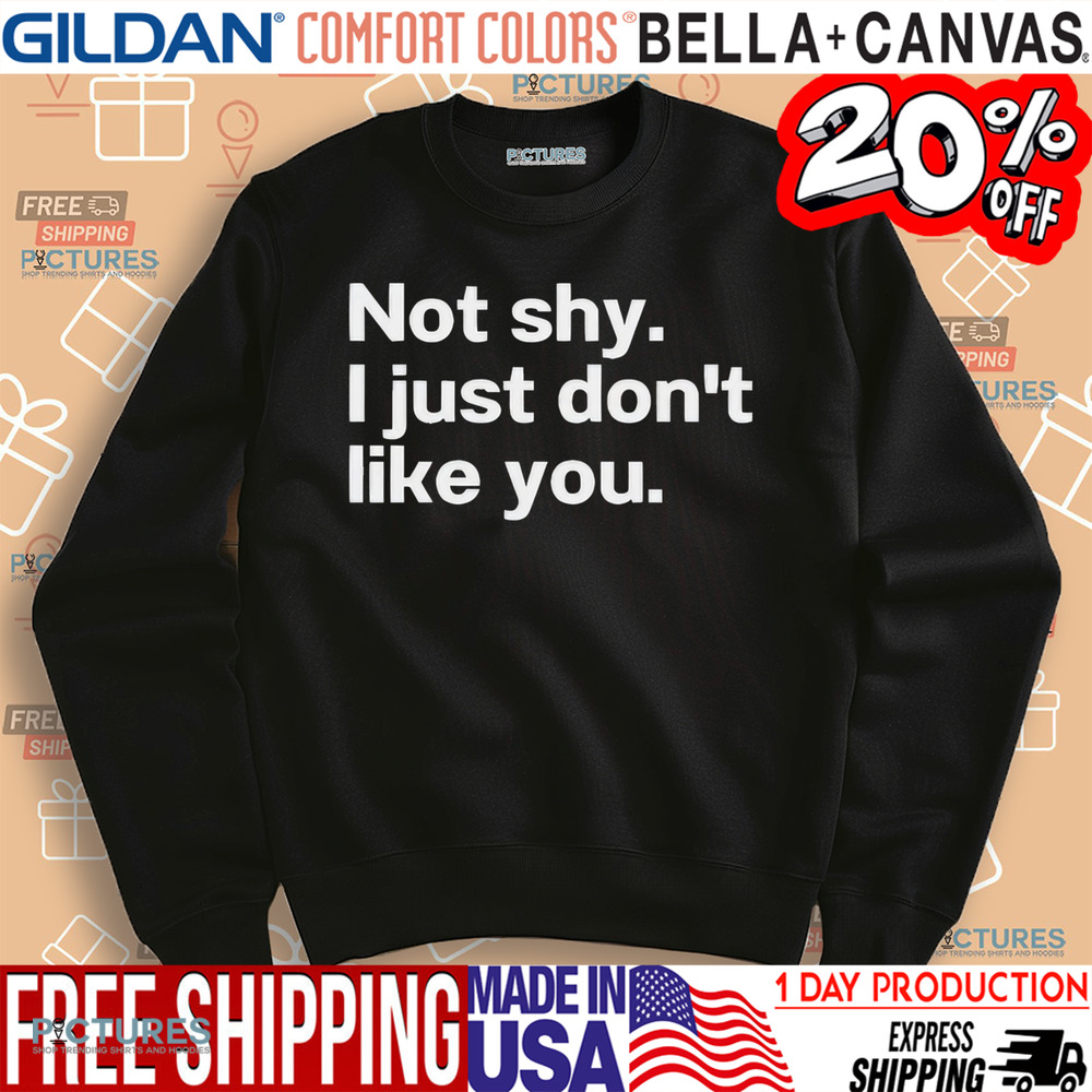 Not shy I just don’t like you shirt
