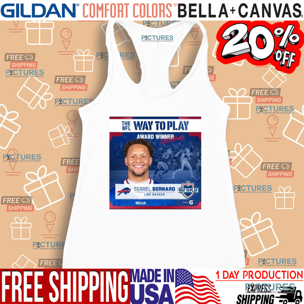Official Bills The NFL Way To Play Award Winner Divisional Terrel Bernard Linebacker Shirt