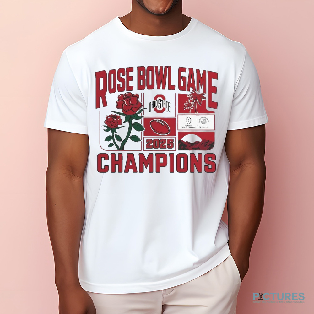 Ohio State Buckeyes College Football Playoff 2025 Rose Bowl Champions Victory Ahead Shirt