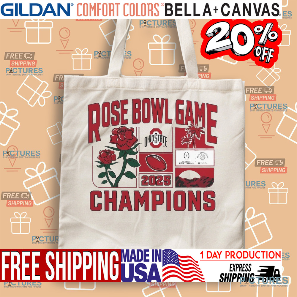 Ohio State Buckeyes College Football Playoff 2025 Rose Bowl Champions Victory Ahead Shirt