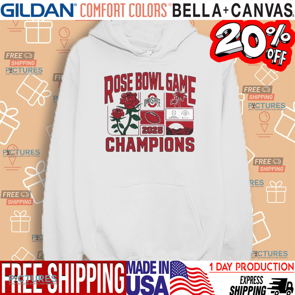 Ohio State Buckeyes College Football Playoff 2025 Rose Bowl Champions Victory Ahead Shirt