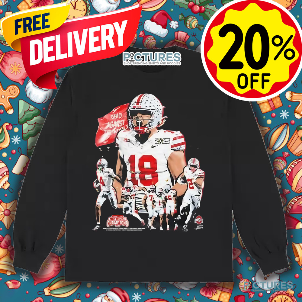 Ohio State Buckeyes football team against the world National Champions 2024 shirt
