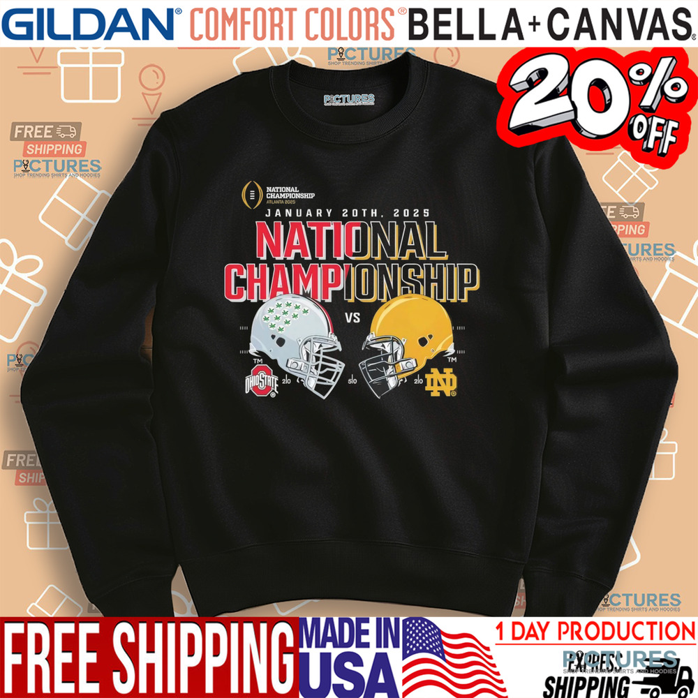 Ohio State Buckeyes vs. Notre Dame Fighting Irish National Championship Atlanta 2025 shirt