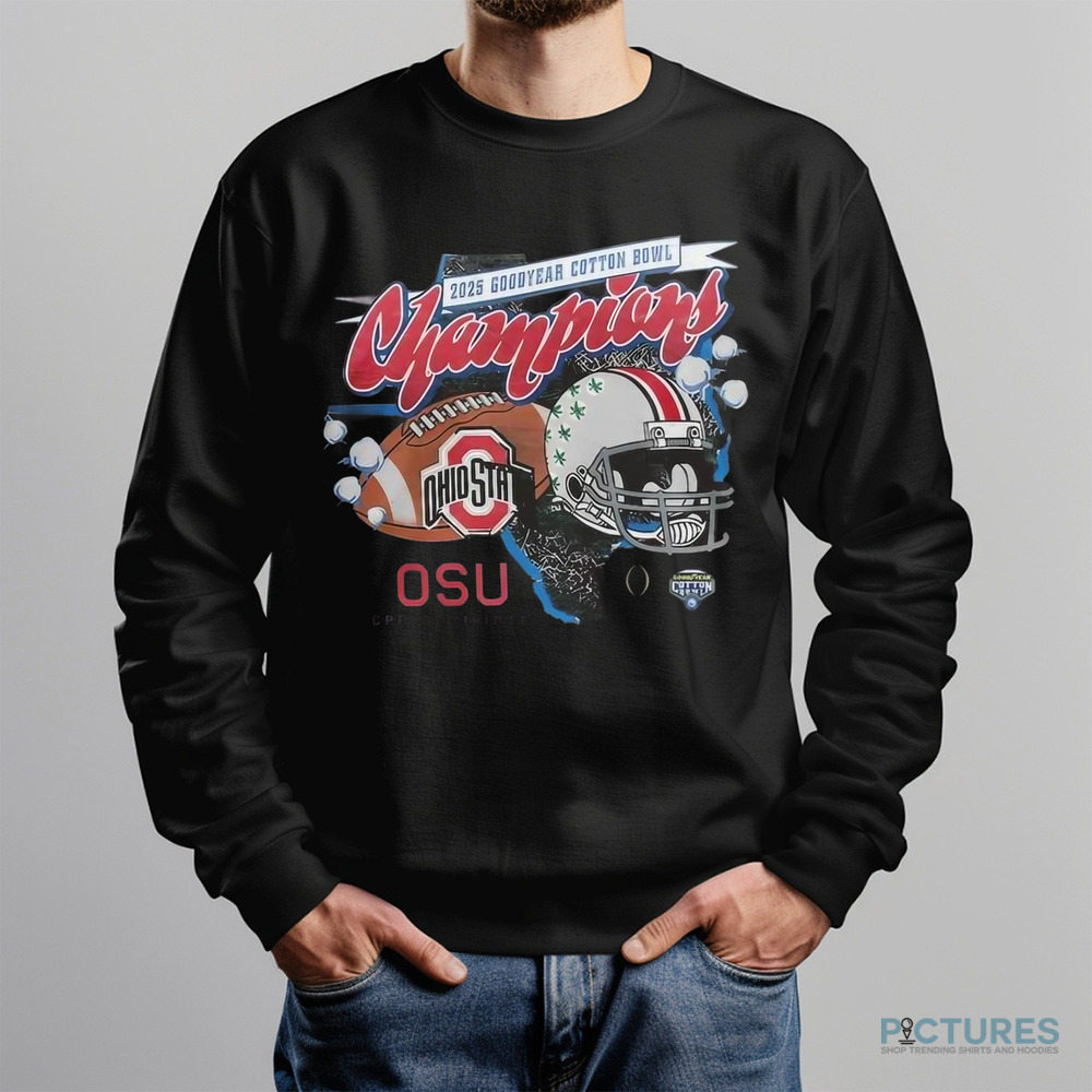 Ohio State Football 2025 Cotton Bowl Champions OSU CFP Semifinal Helmet Shirt