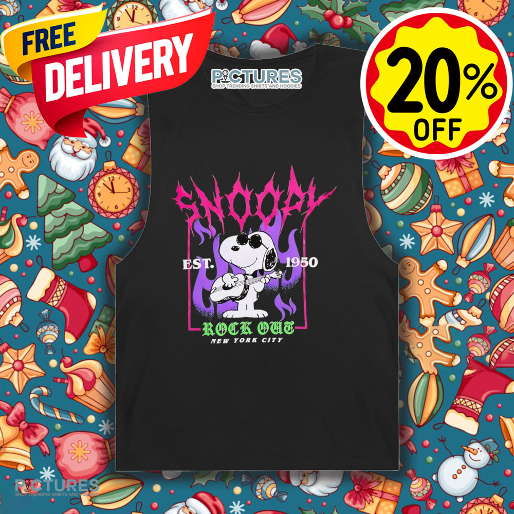 Peanuts Snoopy Rock Out New York City Est. 1950 Metal shirt