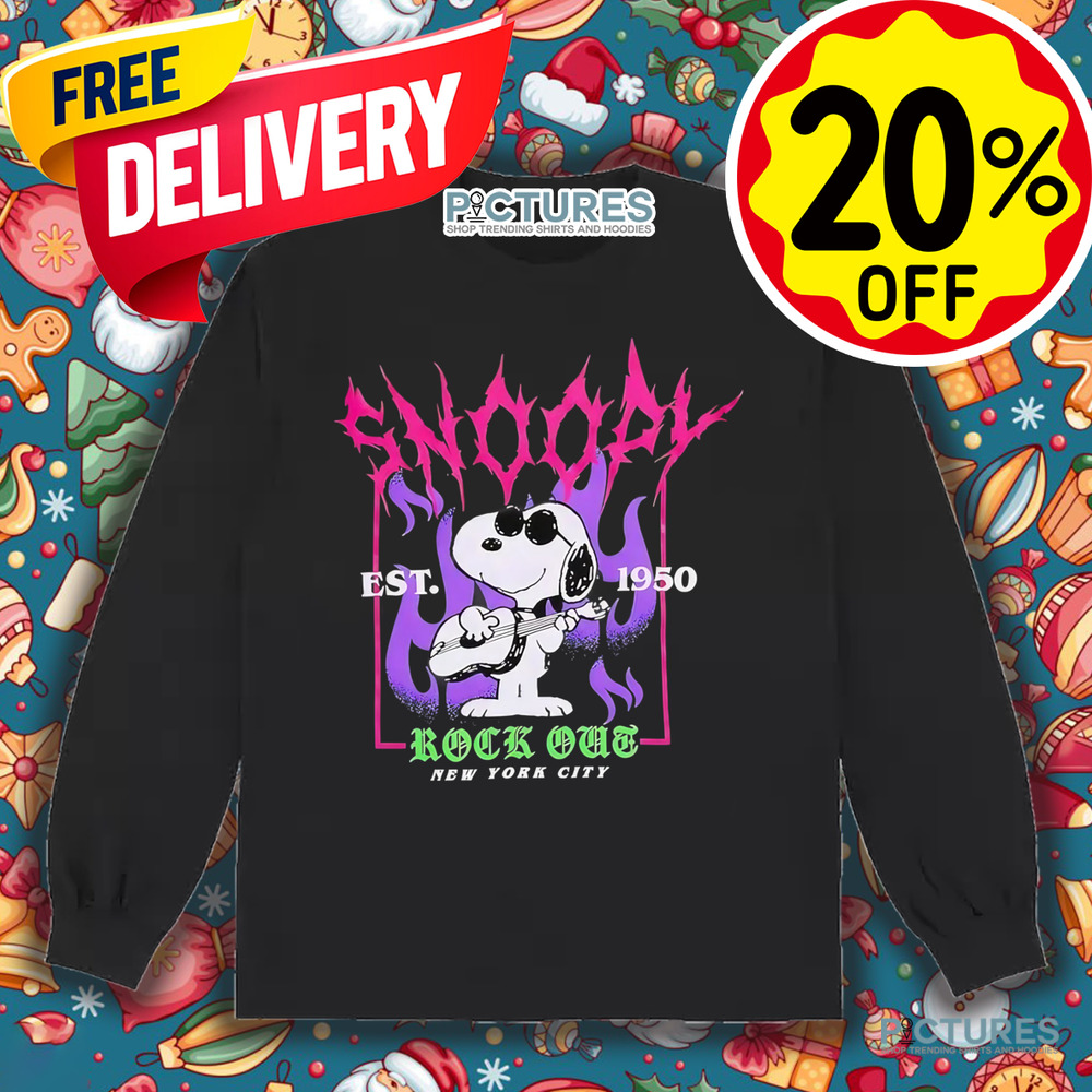 Peanuts Snoopy Rock Out New York City Est. 1950 Metal shirt