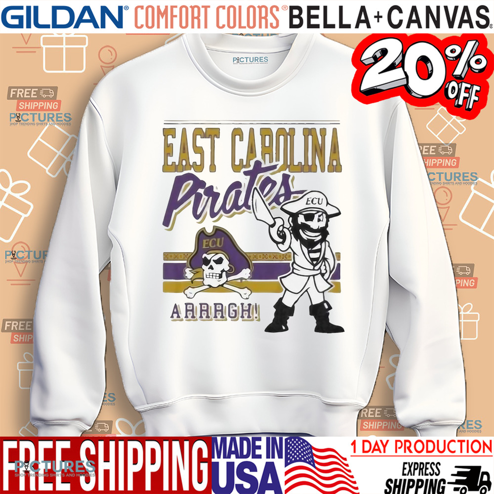 Pirate East Carolina Pirates Retro Logo Mascot 2025 Shirt