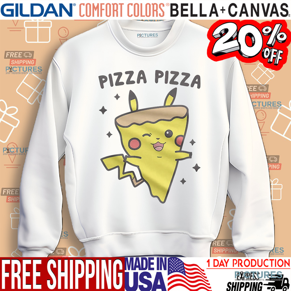 Pizza Pizza Pikachu Parody Shirt