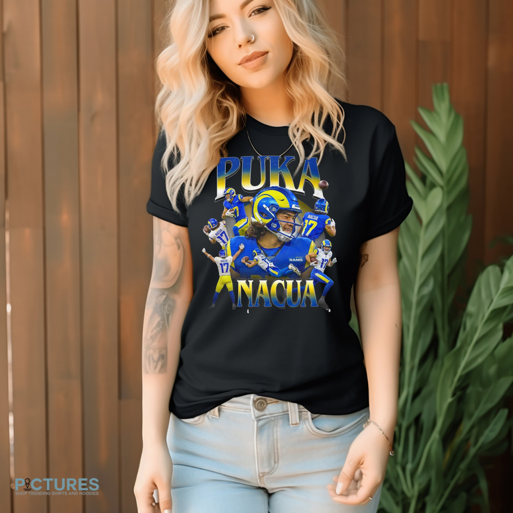 Puka Nacua All-Time Rookie Receiving Leader Vintage Bootleg Shirt