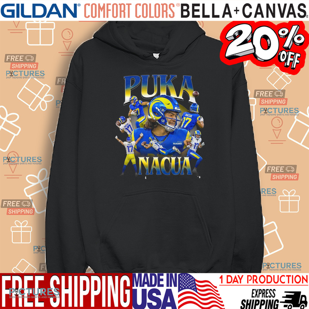 Puka Nacua All-Time Rookie Receiving Leader Vintage Bootleg Shirt