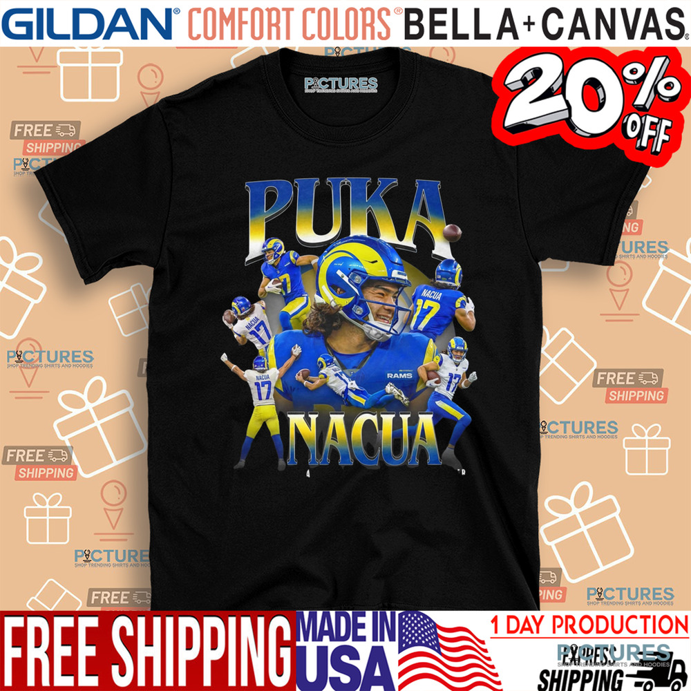 Puka Nacua All-Time Rookie Receiving Leader Vintage Bootleg Shirt