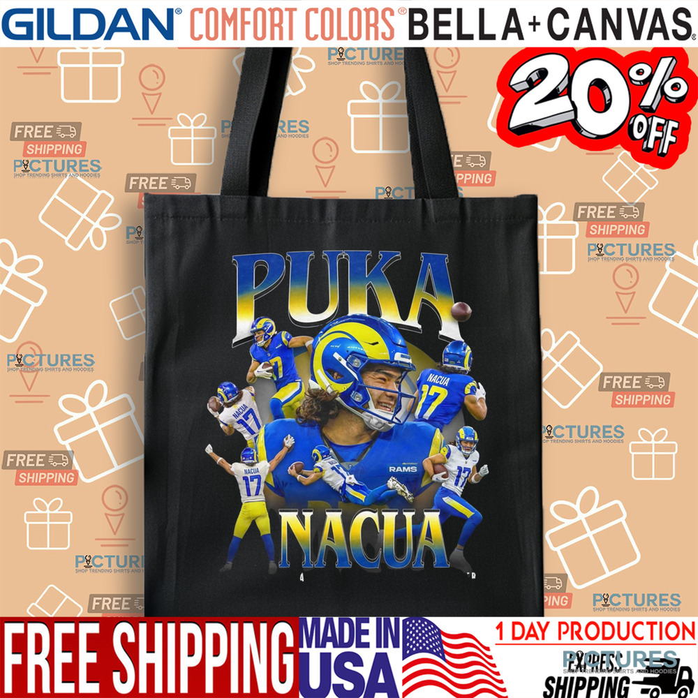Puka Nacua All-Time Rookie Receiving Leader Vintage Bootleg Shirt