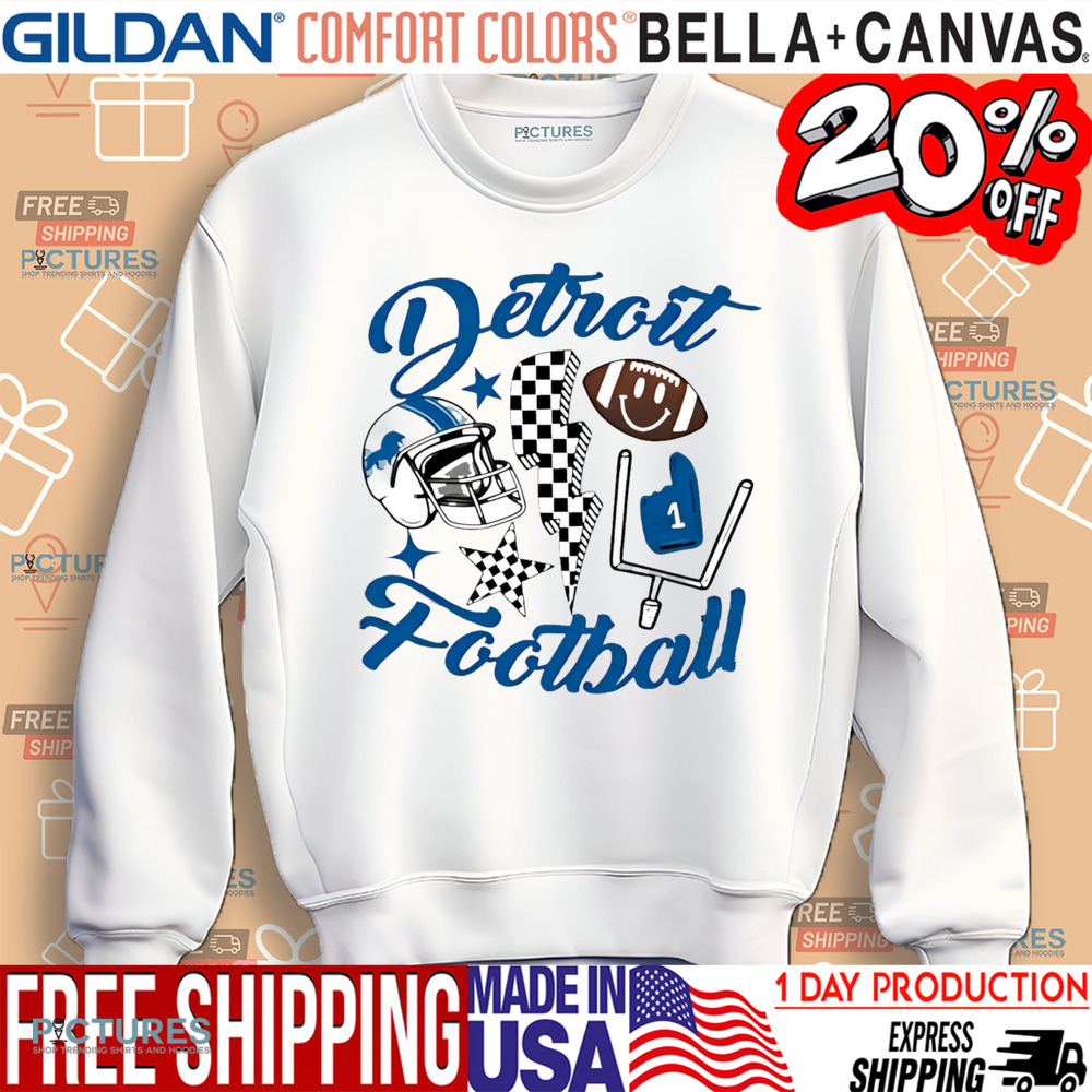 Retro Detroit Lions football shirt