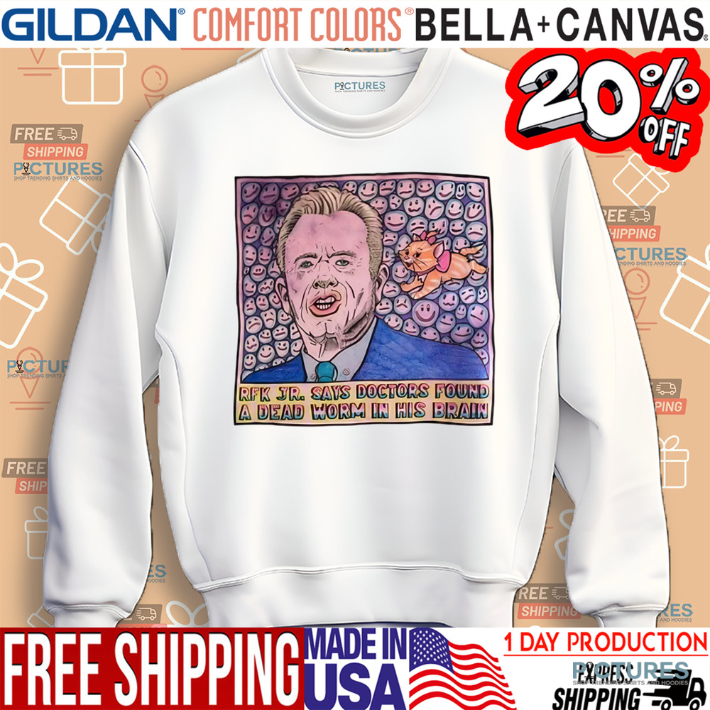 Rfk Jr Says Doctors Found A Dead Worm In His Brain Shirt