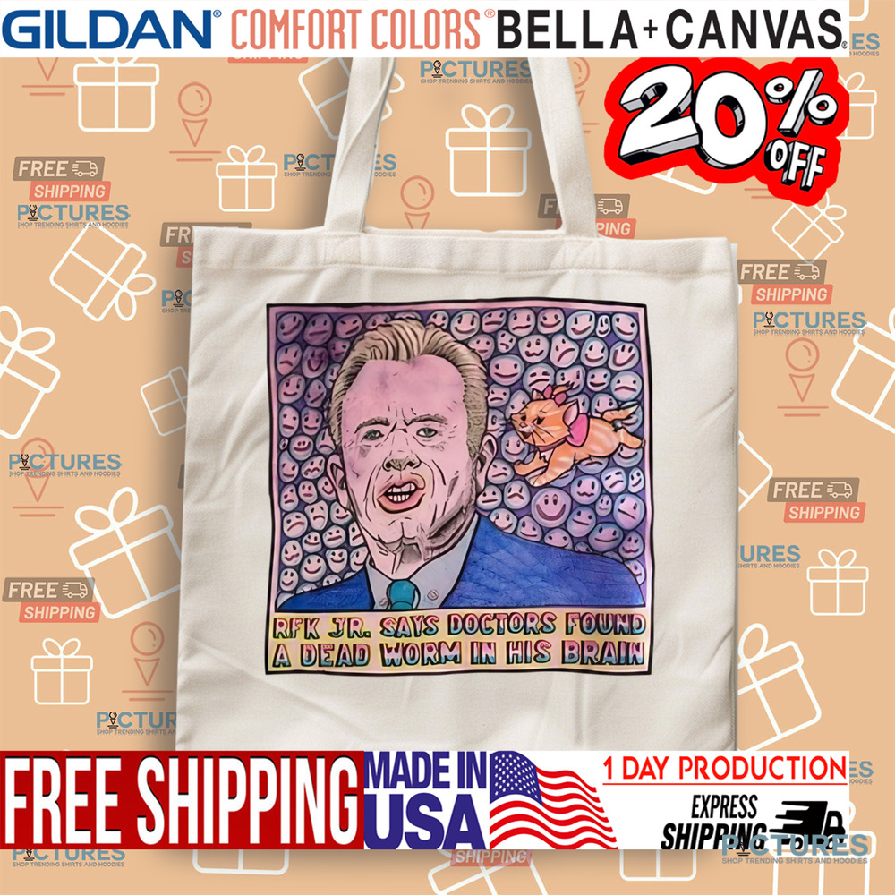 Rfk Jr Says Doctors Found A Dead Worm In His Brain Shirt