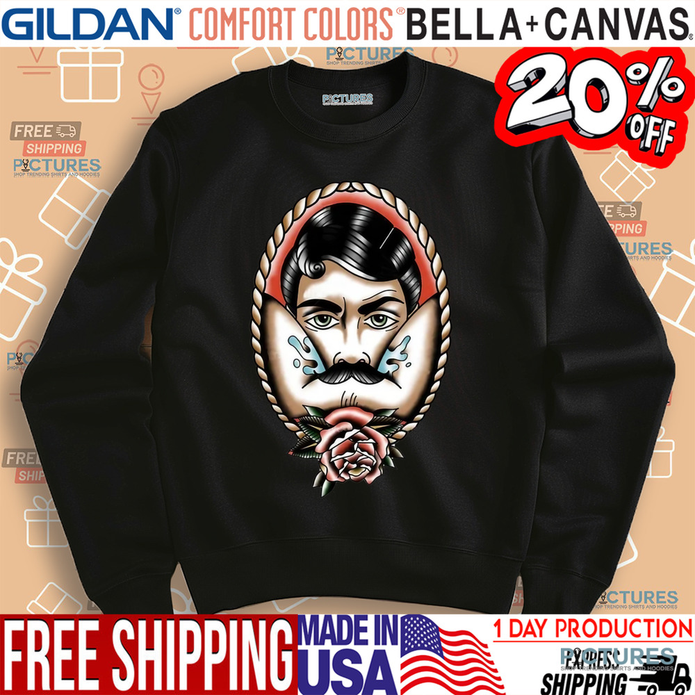 Rose with beard man vintage shirt