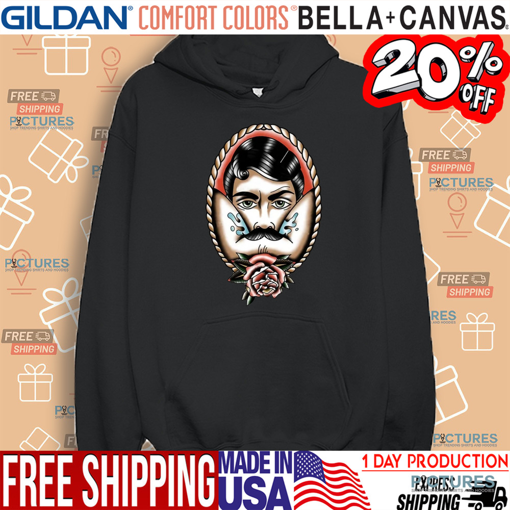 Rose with beard man vintage shirt
