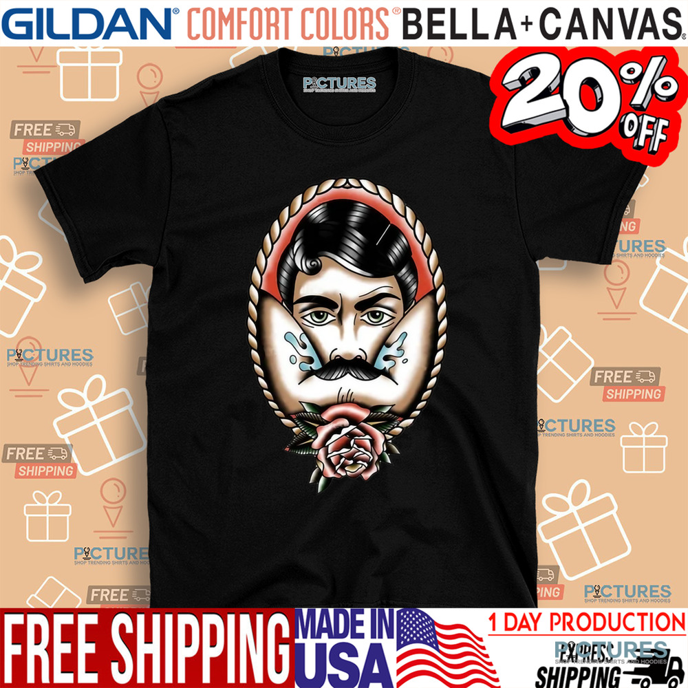 Rose with beard man vintage shirt
