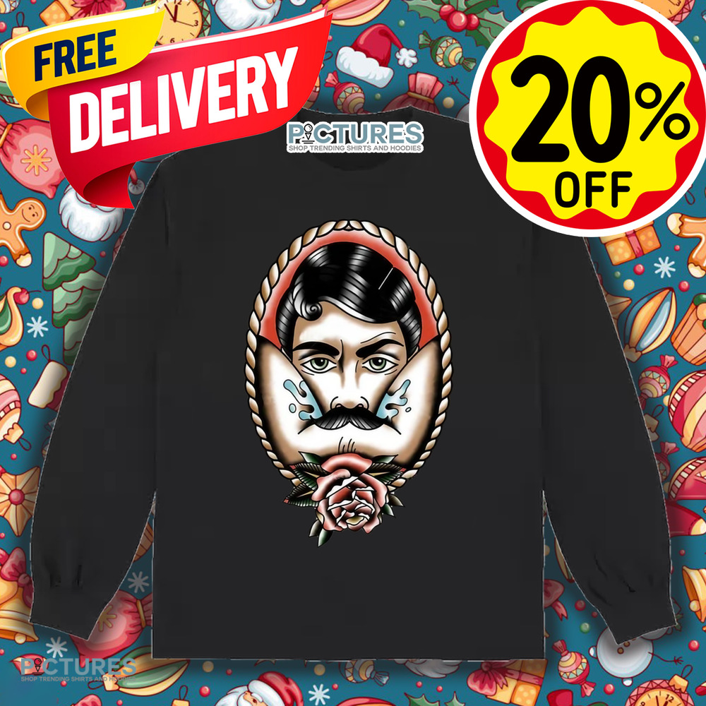 Rose with beard man vintage shirt