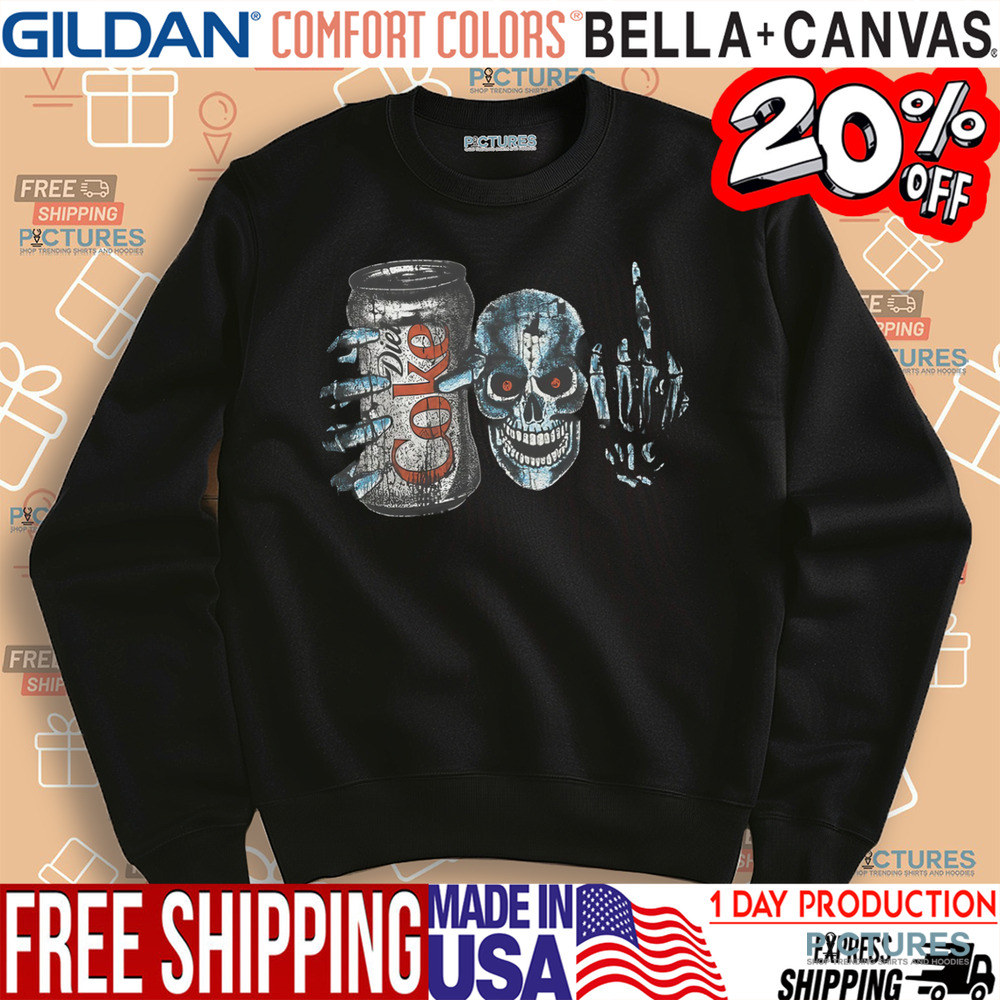 Skeleton Diet Coke Metal Shirt