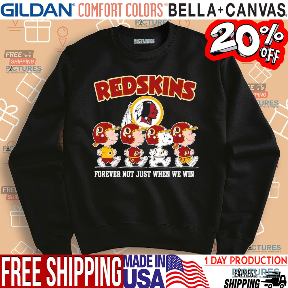 Snoopy and Friends Road Washington Commanders Redskins forever not just when we win shirt