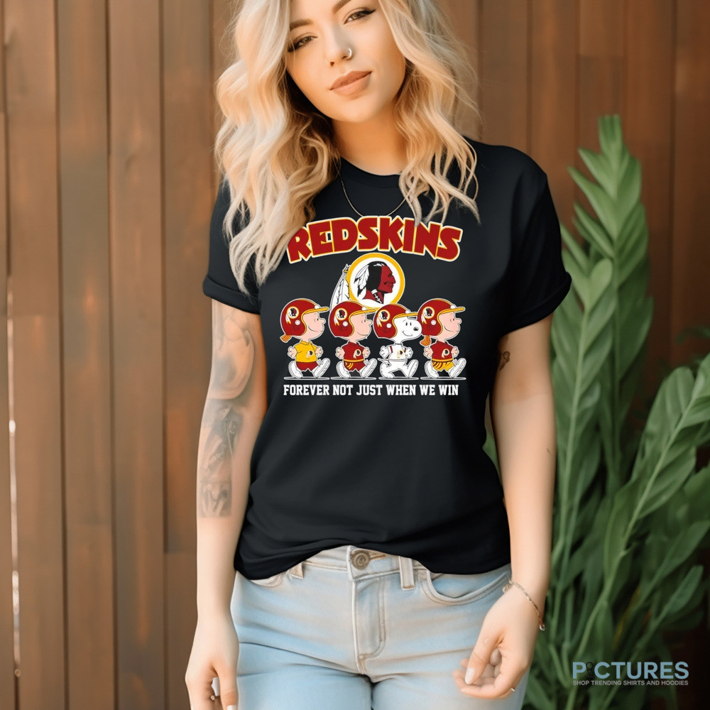 Snoopy and Friends Road Washington Commanders Redskins forever not just when we win shirt