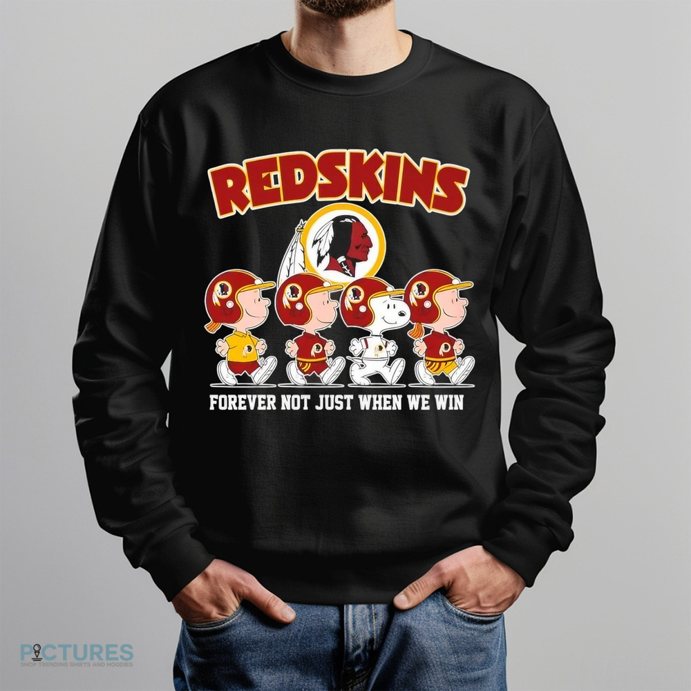 Snoopy and Friends Road Washington Commanders Redskins forever not just when we win shirt