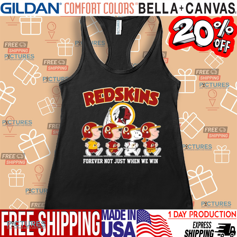 Snoopy and Friends Road Washington Commanders Redskins forever not just when we win shirt