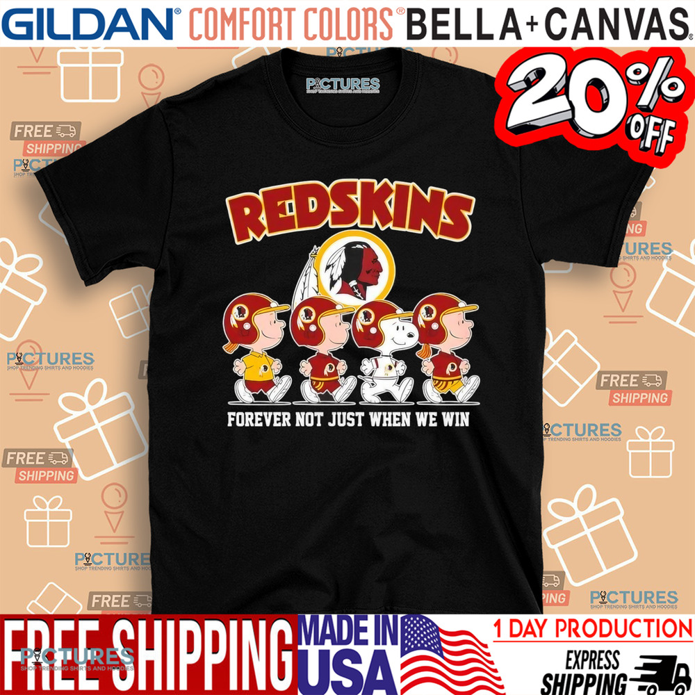 Snoopy and Friends Road Washington Commanders Redskins forever not just when we win shirt