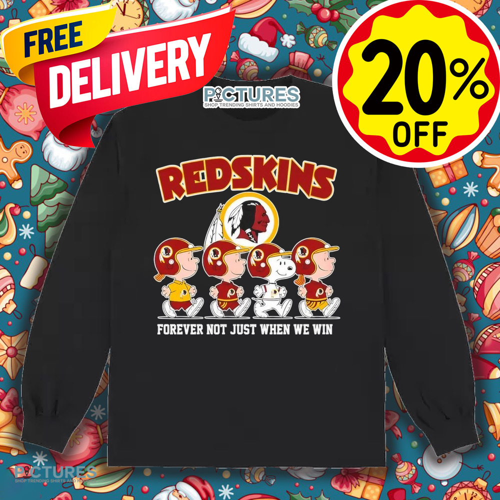 Snoopy and Friends Road Washington Commanders Redskins forever not just when we win shirt