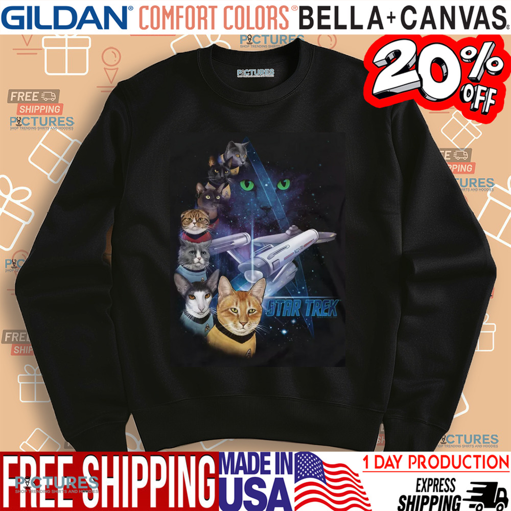 Star Trek Cats Feline Galaxy Shirt
