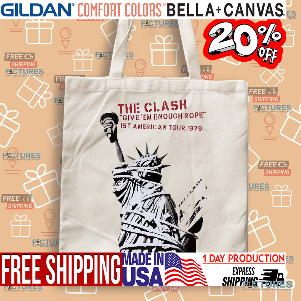 Statue State Liberty the clash give ’em enough rope is’t American tour 1979 shirt