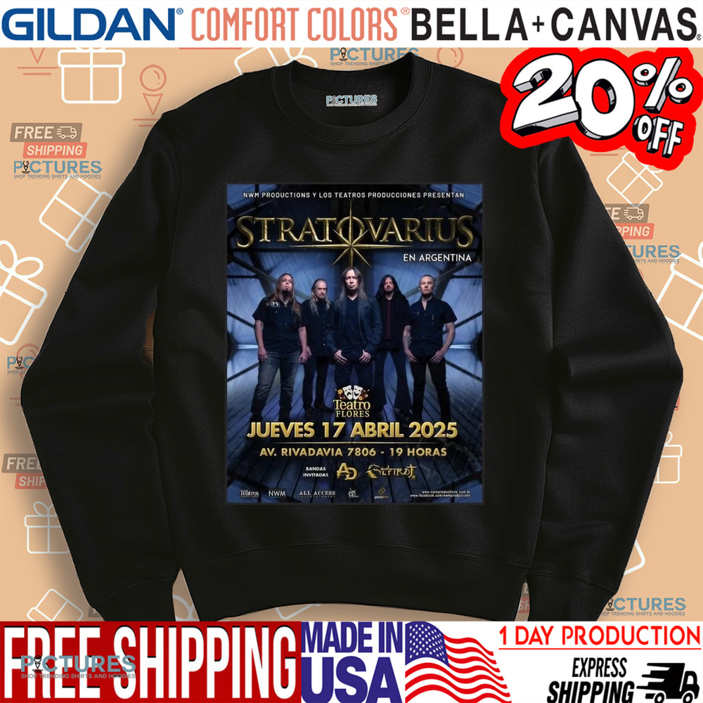 Stratovarius En Argentina Tour 2025 Shirt