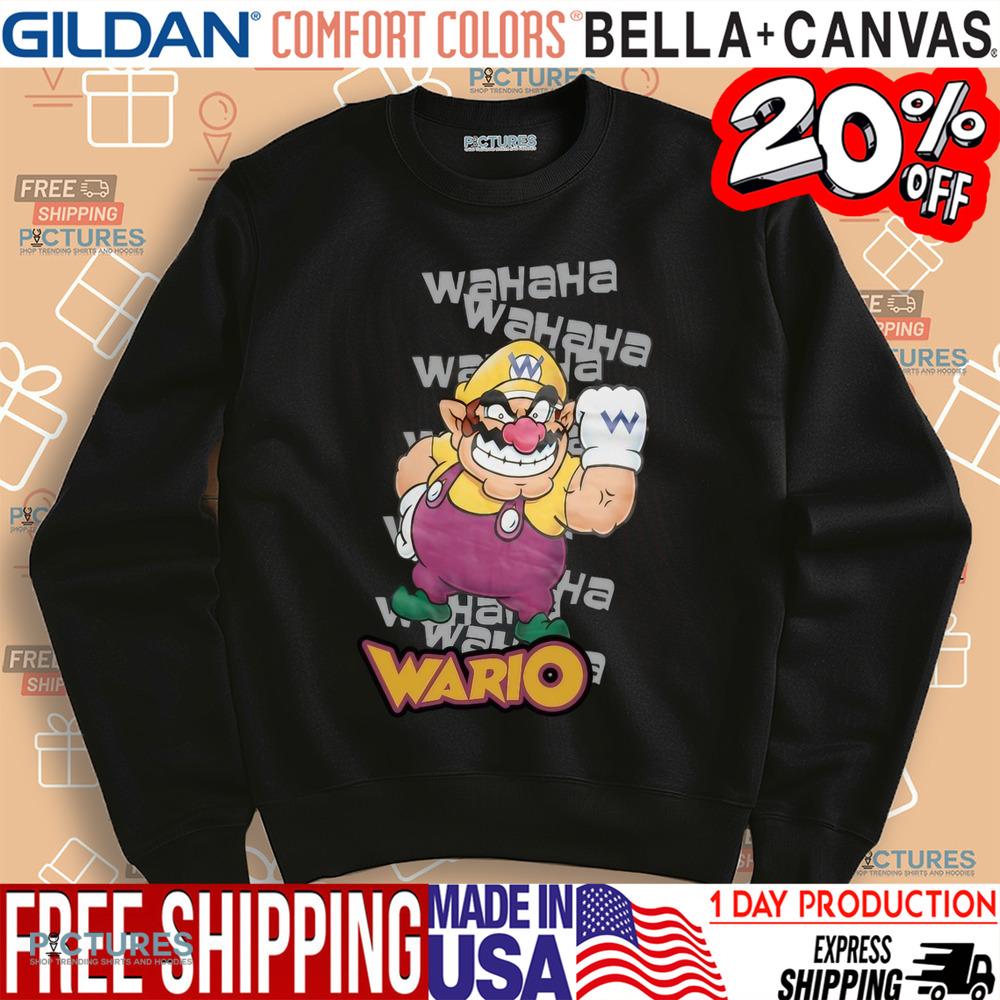 Super Mario Wario Wahaha Shirt