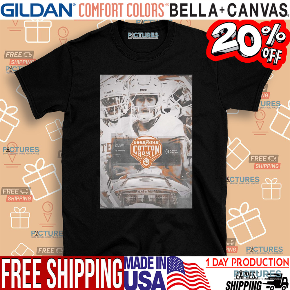 Texas Longhorns Vs Ohio State Buckeyes Matchup 2025 Goodyear Cotton Bowl Classic NCAA College Football Playoff shirt