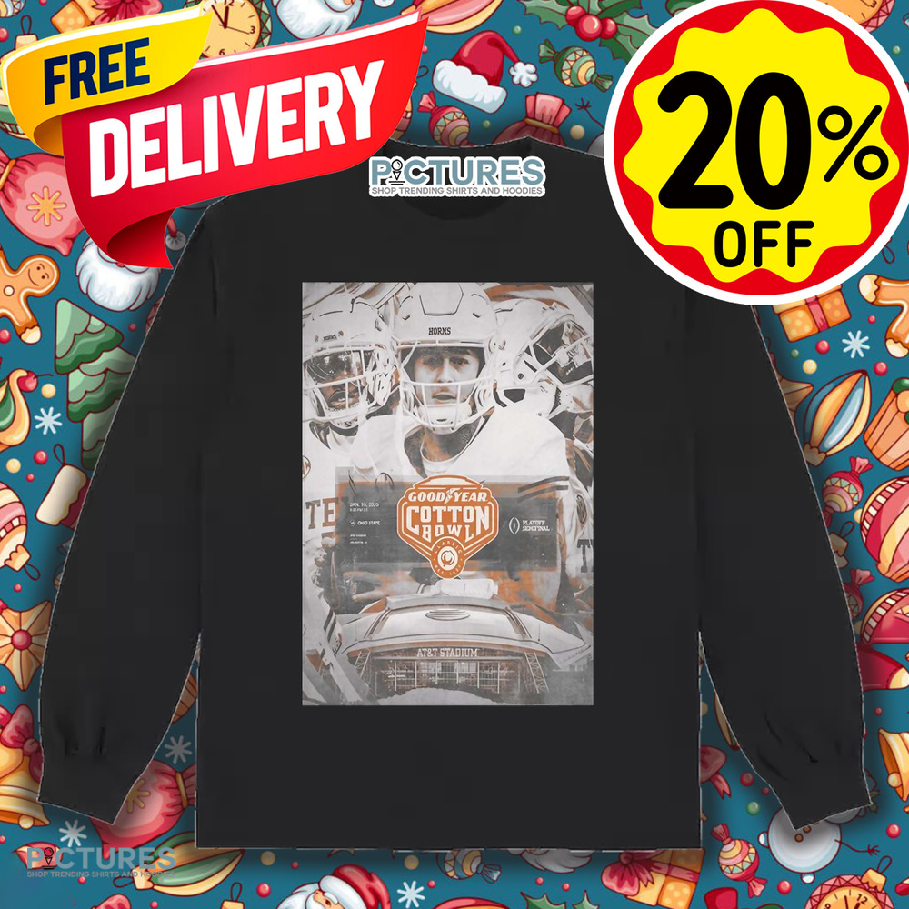 Texas Longhorns Vs Ohio State Buckeyes Matchup 2025 Goodyear Cotton Bowl Classic NCAA College Football Playoff shirt