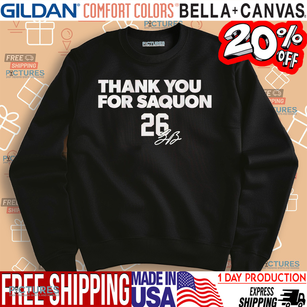 Thank You For Saquon Barkley 26 signature shirt