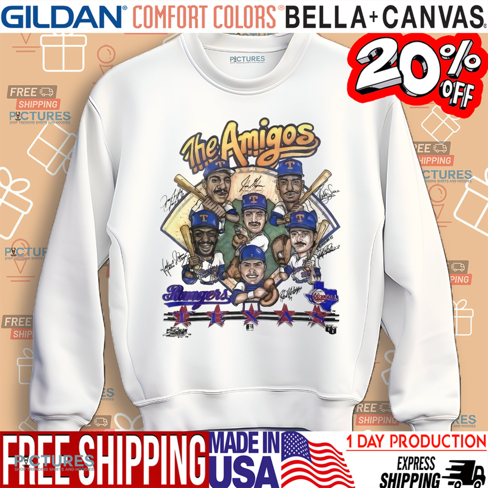 The Amigos Texas Rangers Baseball Team Shirt