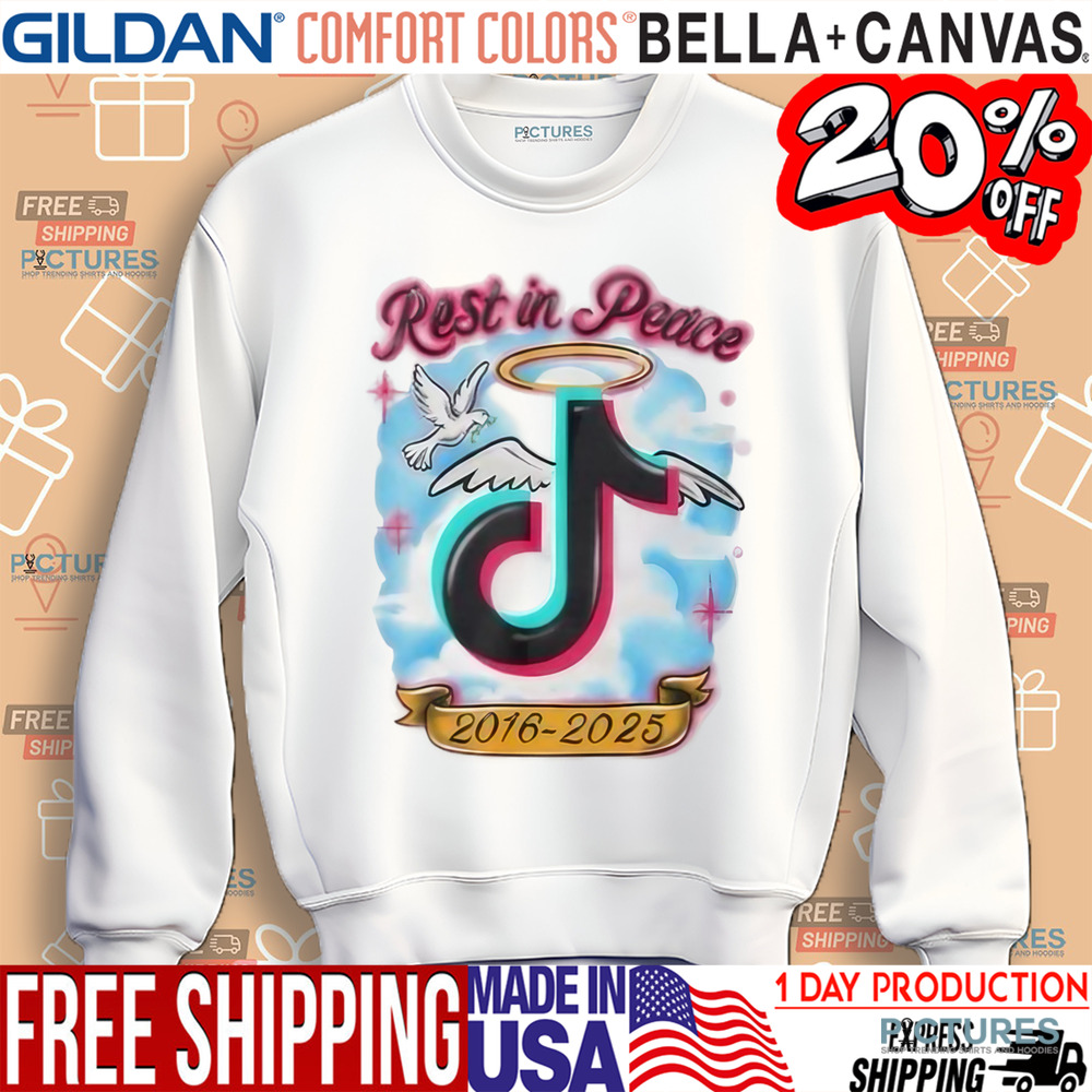 Tiktok Rest In Peace Scroll No More 2016 2025 Shirt
