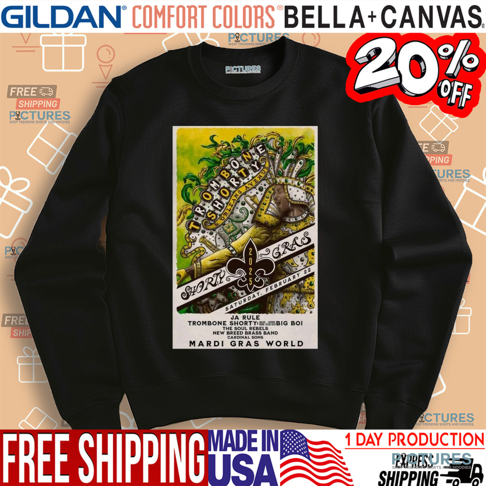 Trombone Shorty Big Boi Feb 22 2025 In New Orleans LA Poster Shirt