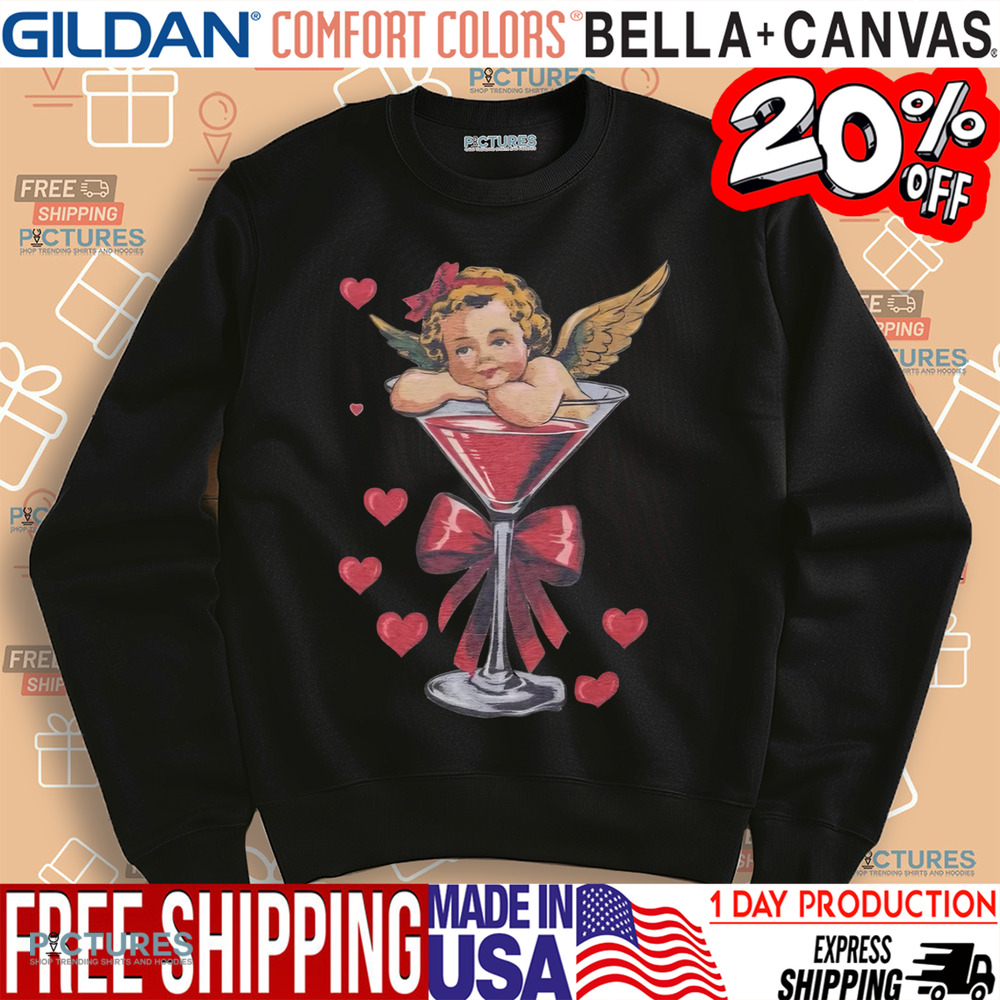 Valentine's Day Cupid In The Glass Heart Shirt