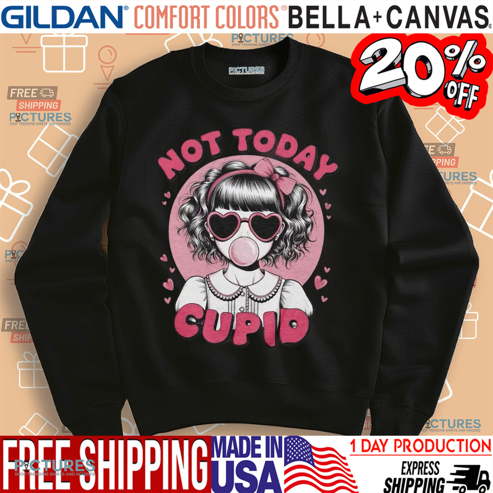 Valentine's Day Not Today Cupid Shirt