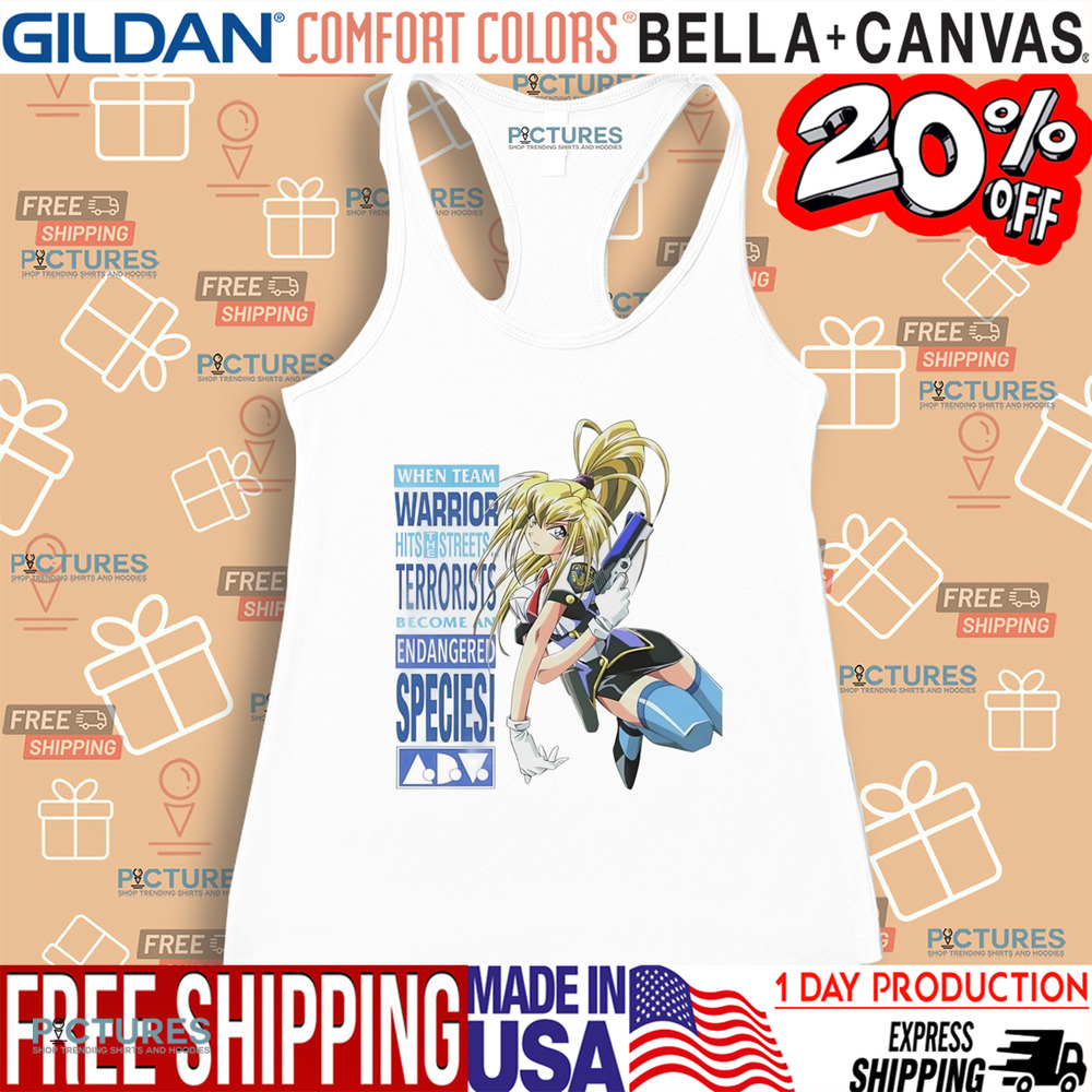 When team warrior hits streets terrorists become an endangered species shirt