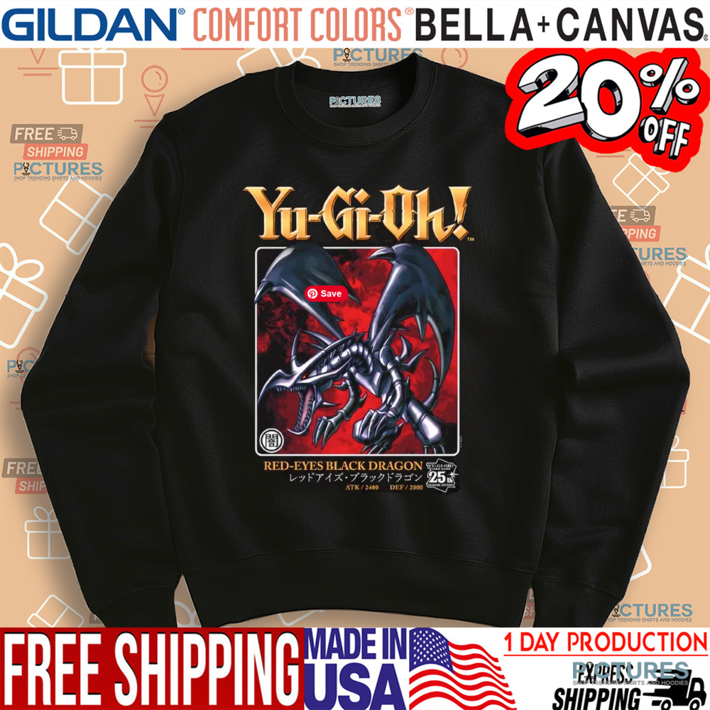 Yu-Gi-Oh Duel Monsters Red-Eyes Black Dragon 25th Anniversary Shirt