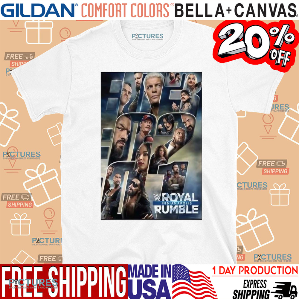 2025 Wwe Royal Rumble Event Poster Shirt