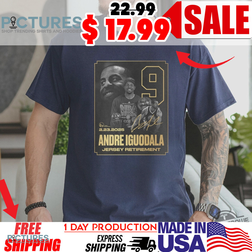 Andre Iguodala Jersey Retirement 23 Feb 2025 Signature Shirt